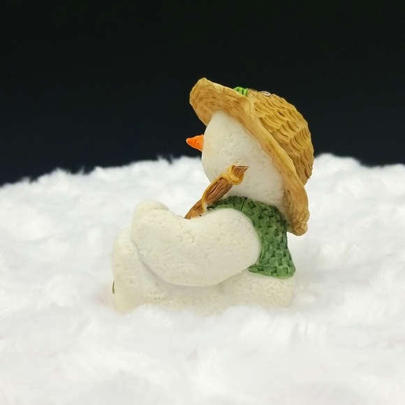 Sarah's Attic Snowonders "Bobber" August Snowman - Picture 2 of 7